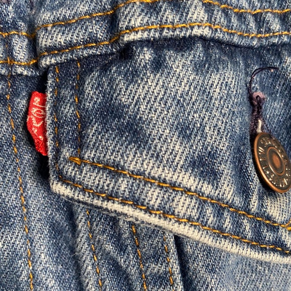 1980's Vintage Levi's Denim Jean Jacket *70704 0216* Size 16 - Picture 4 of 6